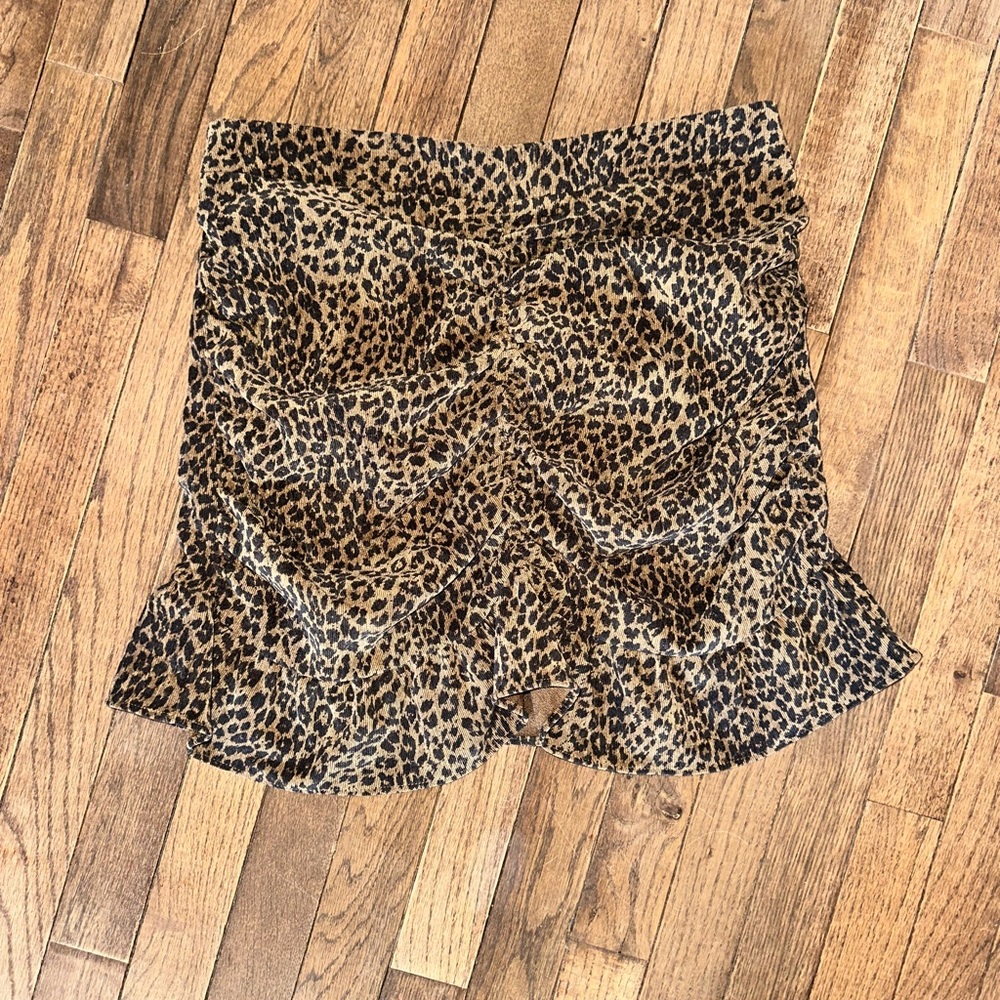 Zara cheetah skirt